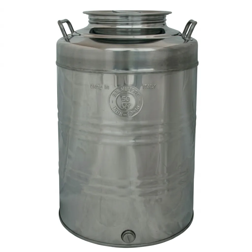 Fustino Graffato Belvivere in Acciaio Inox